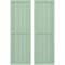 Ekena Millwork Americraft 5-Board Exterior Wood 2 Equal Panel Framed Board-n-Batten Shutters, ARW101BF518X78SGH, PR ARW101BF518X78SGH - alternate 1